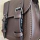 Harley Davidson Softail Pendulum Case (brown). Travel bag. buffalo-goods. My Livemaster. Фото №6