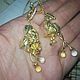 Order Earrings 'Golden Bell'briolette. SELENA. Livemaster. . Earrings Фото №3
