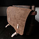 Men's messenger bag (size S), brown MacBook bag. Brief case. odalgoods (odalgoods). My Livemaster. Фото №5
