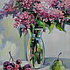 Oil painting Sweet Breath of Lilac. Pictures. Dubinina Ksenya. Online shopping on My Livemaster.  Фото №2