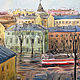 Spring and the Tram on the Petrogradskaya side Postcard or Poster, Pictures, St. Petersburg,  Фото №1