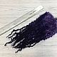 Curls (curls)Wensleydale. Dyed Purple. 26-30 cm. England. 10 gr. Wool. KissWool. My Livemaster. Фото №4