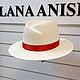 Michelle's white straw hat, Hats1, Moscow,  Фото №1