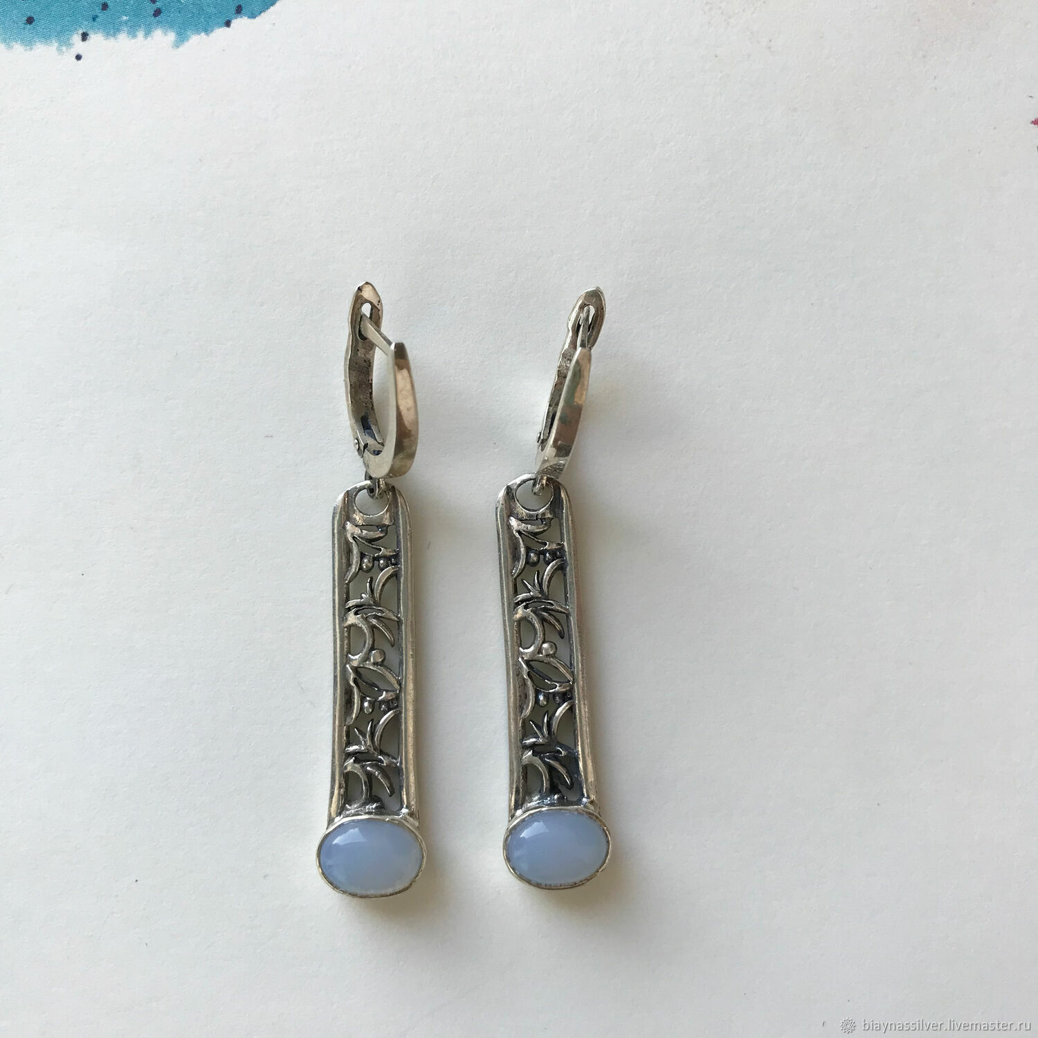 Комплект серебро 925 украшения камень лунный камень LV072 на заказ в ...