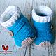 Booties knitted Shoes with socks, Babys bootees, Krasnodar,  Фото №1