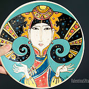 Decorative collectible plate-diptych 