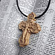 Pectoral Orthodox cross. Pendant. Amberwood (AmberWood). Online shopping on My Livemaster.  Фото №2