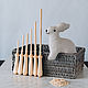 Set of sticks for stuffing toys, pillows (wooden corkscrews) SHN1, Spindle, Novokuznetsk,  Фото №1
