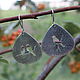 Starling Earrings made of 925 sterling silver HM0014. Thread earring. Sunny Silver. My Livemaster. Фото №6