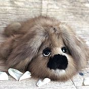 Куклы и игрушки handmade. Livemaster - original item Natural Fur Sable Dog. Handmade.