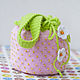 Order Bags: Baby bag strawberry. The most beautiful toys. Livemaster. . Bags for children Фото №3