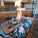 Bio fireplace outdoor Lounge oak 'Old oak'. Fireplaces. Woodkamin - wood fireplaces. My Livemaster. Фото №5