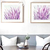 Картины и панно handmade. Livemaster - original item Abstract lavender in Provence-style paintings purple. Handmade.