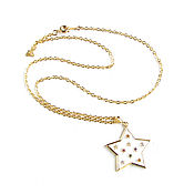 Украшения handmade. Livemaster - original item Gold-plated star pendant, star pendant, cubic Zirconia pendant. Handmade.