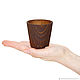 Wooden textured shot glass made of pine wood. R10. Shot Glasses. ART OF SIBERIA. Online shopping on My Livemaster.  Фото №2