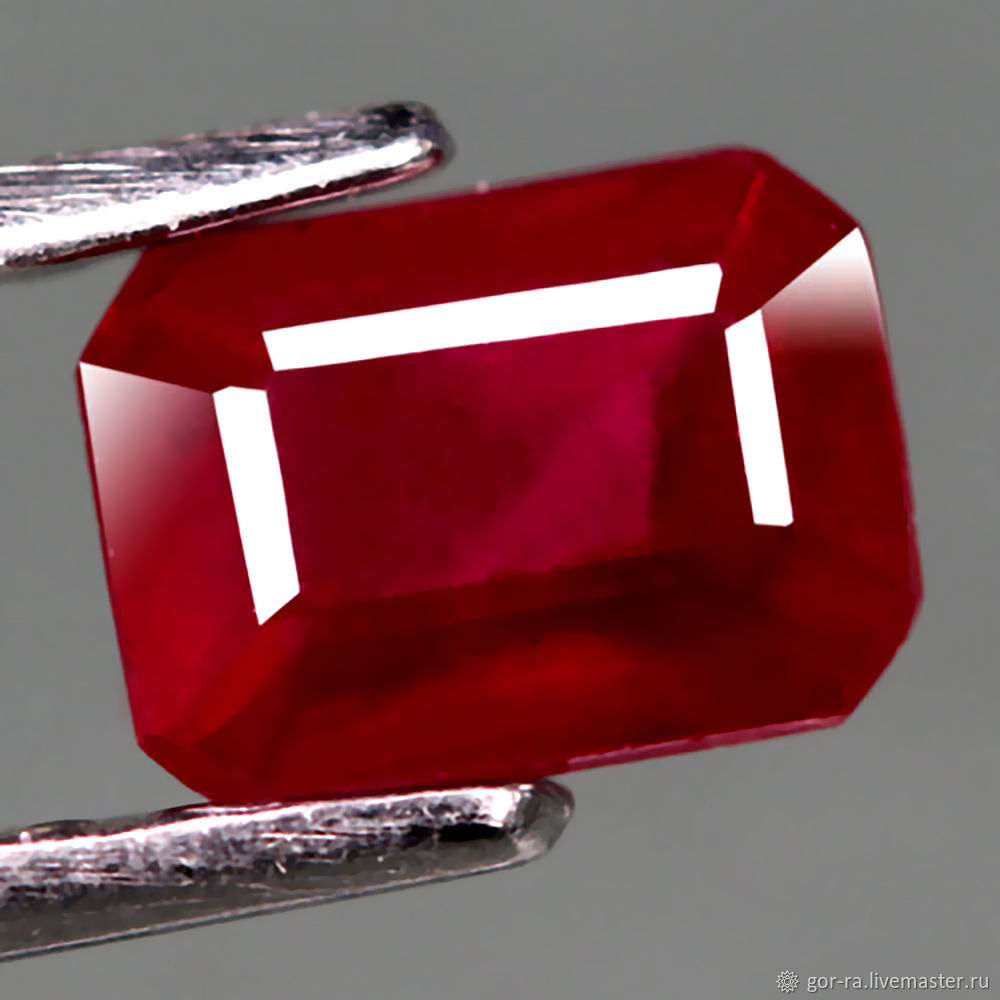 Ruby natural of 1,43 carat, 6,7h4,9h3,9 mm, Minerals, Yoshkar-Ola,  Фото №1