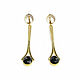 Order Earrings with onyx, long earrings with black onyx, earrings gift. Irina Moro. Livemaster. . Earrings Фото №3