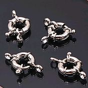 Материалы для творчества handmade. Livemaster - original item Lock carabiner round spring 11 mm for jewelry 28951258. Handmade.