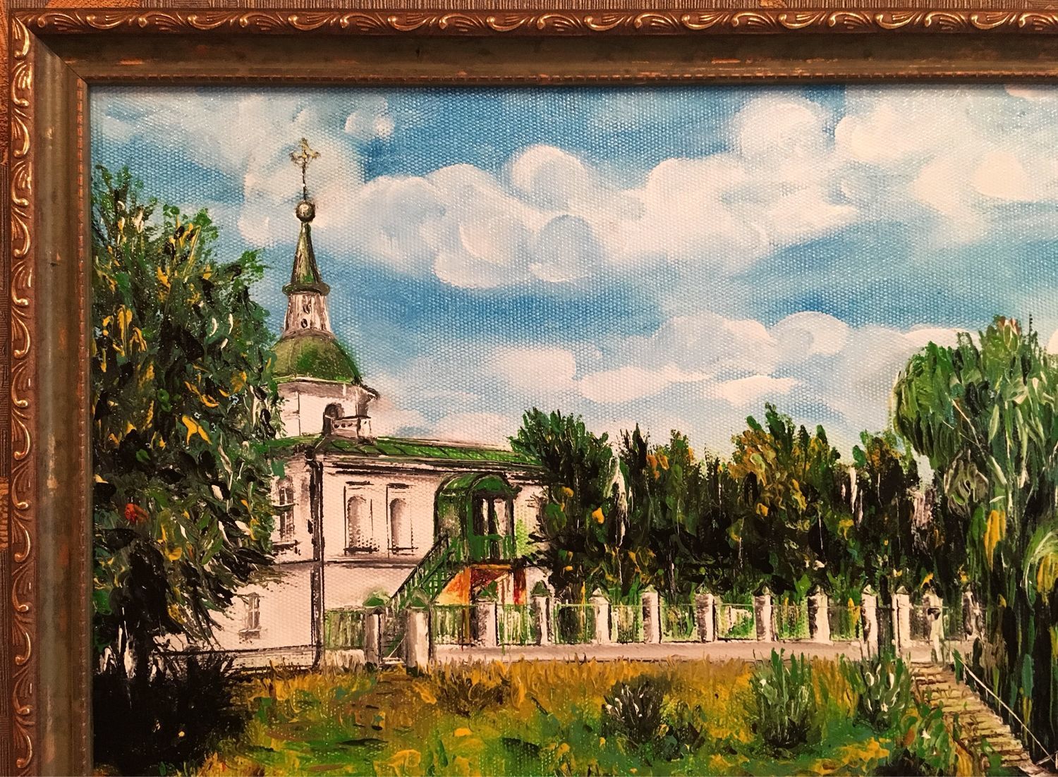 Картина масло Донской пейзаж Старочеркасск