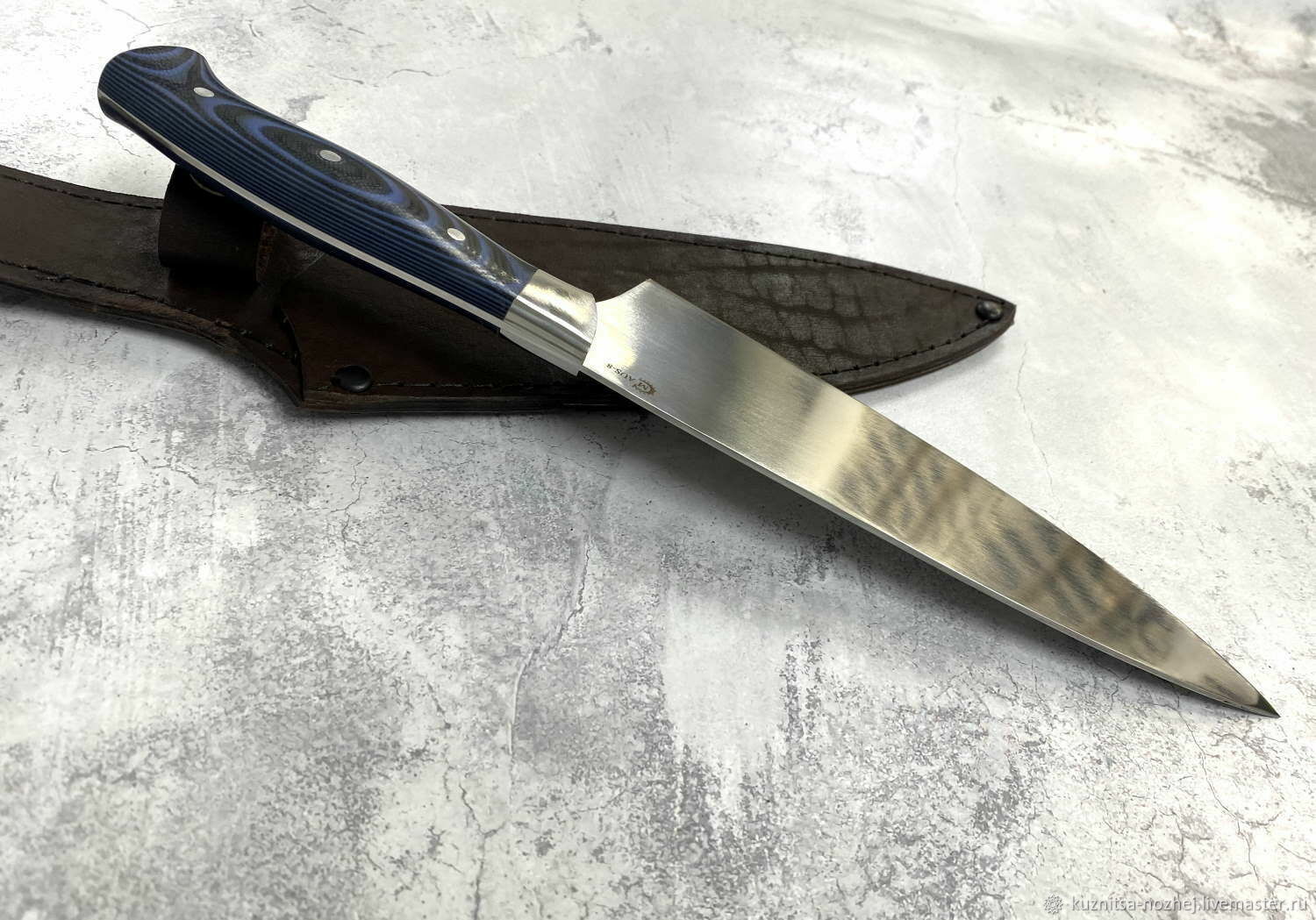 Кухонный нож Универсал-2, цельнометаллический, AUS-8, G10 в интернет ...