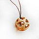 Pendant-pendant made of wood ' Sphere '(maple). Pendant. OakForest Wooden Jewelry. My Livemaster. Фото №4