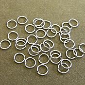 Материалы для творчества ручной работы. Ярмарка Мастеров - ручная работа Connecting rings are 5 mm rhodium. 20 pieces. Handmade.