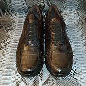 Обувь ручной работы handmade. Livemaster - original item Sneakers made of genuine crocodile leather, winter version.. Handmade.