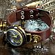 Steampunk wristwatch 'Bathyscaphe Clock' quartz. Watches. Neformal-World. My Livemaster. Фото №4