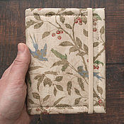 Канцелярские товары handmade. Livemaster - original item Notebook with beautiful Retro inserts (A6, 70 kraft sheets). Handmade.