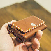 Сумки и аксессуары handmade. Livemaster - original item Business card holder leather. Handmade.