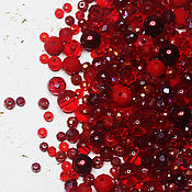 Материалы для творчества ручной работы. Ярмарка Мастеров - ручная работа Beads Mix 17 Red 10 g. Handmade.