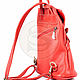 Order Backpack leather Venice red. Russian leather Guild (sachet-spb). Livemaster. . Backpacks Фото №3