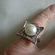 Ring 'ORIENT' pearls.cubic Zirconia, silver 925. Rings. Gems&Silver Jewelry. Online shopping on My Livemaster.  Фото №2