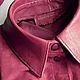 Women's wine-colored suede shirt, Shirts, Moscow,  Фото №1
