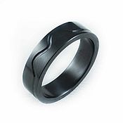 Украшения handmade. Livemaster - original item Black Zirconia ring. Handmade.