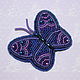 A beaded brooch Butterfly, Brooches, Moscow,  Фото №1