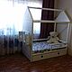 Детская кровать домиком N14. Мебель для детской. Столярная мастерская    Три Медведя. Интернет-магазин Ярмарка Мастеров.  Фото №2