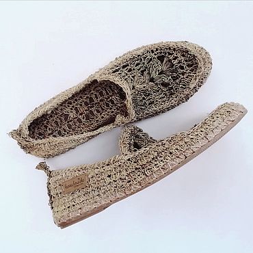 Обувь ручной работы. Ярмарка Мастеров - ручная работа Мокасины женские It`s hemp, мокасины Эко из конопли, заказать. Handmade.