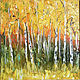 Birch trees, autumn landscape, autumn forest painting. Pictures. myfoxyart (MyFoxyArt). Online shopping on My Livemaster.  Фото №2