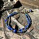 Браслет из натуральных камней Blue Evening. Браслет из бусин. KalitaStyle. Ярмарка Мастеров.  Фото №4