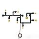 A lamp made of water pipes in the Loft style 'Labyrinth'. Wall lights. Custom furniture making U.LOFT. My Livemaster. Фото №4