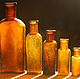 Набор старинных бутылочек 19 в. Старинные аптечные бутылочки