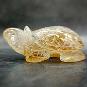Для дома и интерьера handmade. Livemaster - original item Turtle made of natural citrine stone. Handmade.
