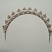 Украшения handmade. Livemaster - original item Wedding tiara 2 in 1 (necklace) made of 925 silver with natural topaz. Handmade.