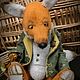 Лис трубач тедди-зверушки. Прикольные подарки. Teddy-zoo. Интернет-магазин Ярмарка Мастеров.  Фото №2