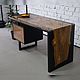 Working table made of slab of elm in resin filling, Tables, Belgorod,  Фото №1