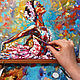 Order Ballerina colorful oil painting. Vladyart. Livemaster. . Pictures Фото №3