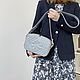 Crossbody bag made of leather with a stitch color gray-blue milky. Crossbody bag. MiTonA. Online shopping on My Livemaster.  Фото №2