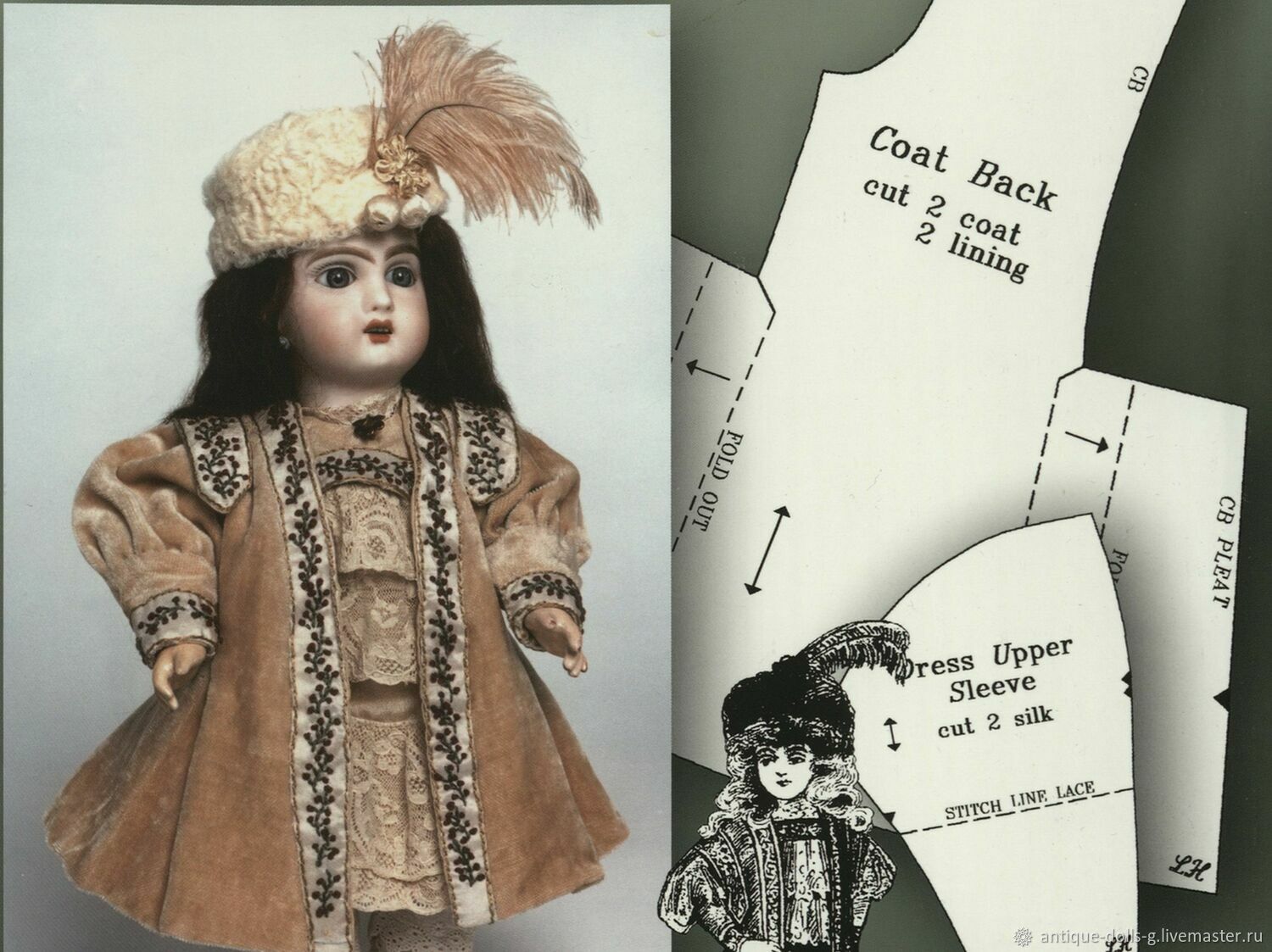 Bleuette Clothing Patterns 1905–1916 выкройки кукол в интернет