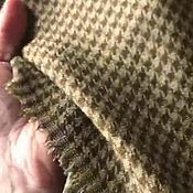 Материалы для творчества handmade. Livemaster - original item Fabric: Costume wool crow`s foot in brown and beige tones. Handmade.